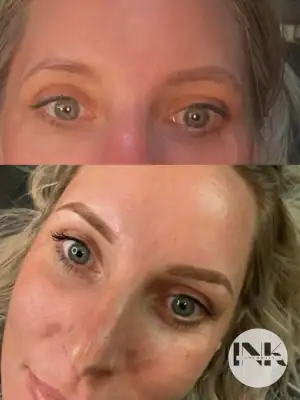 Microblading Lakeland hair-stroke transformation