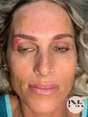Healed powder brows permanent makeup results Lakeland Florida