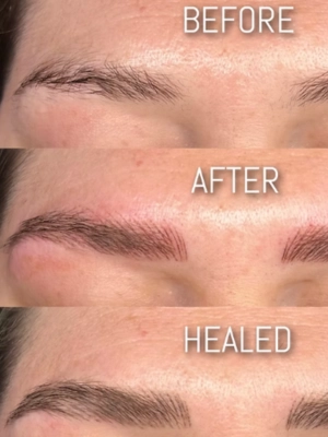 Microblading healed result in Lakeland, FL